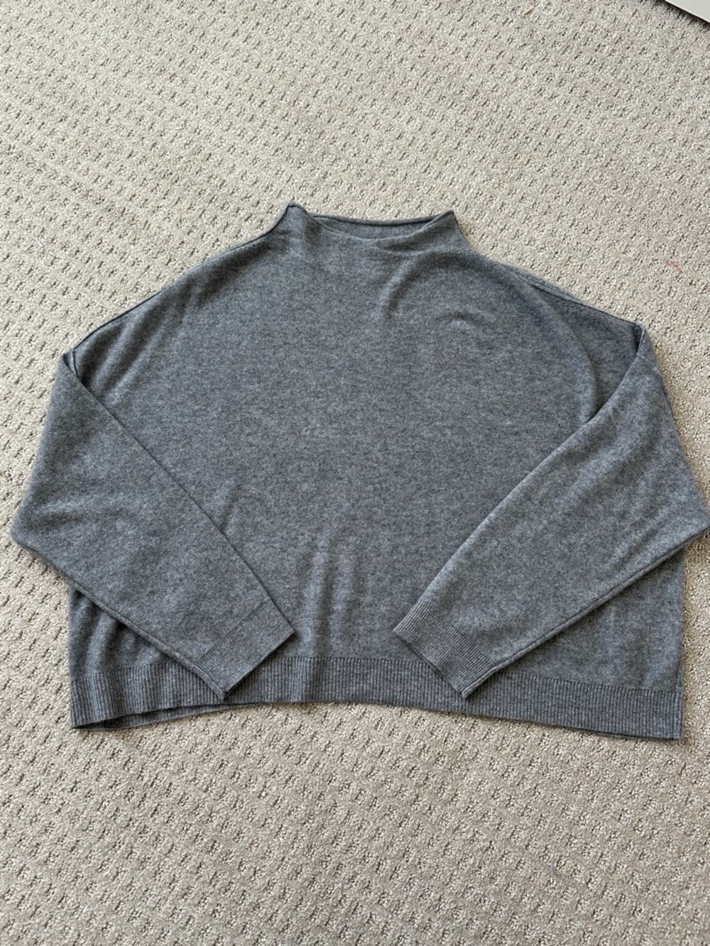 Pilcro Light Gray Cashmere Sweater